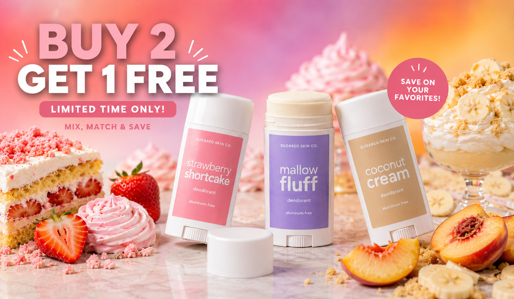 Buy 2 Get 1 Free Deodorant Sale